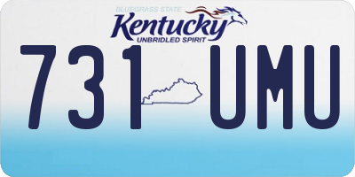 KY license plate 731UMU
