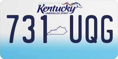KY license plate 731UQG