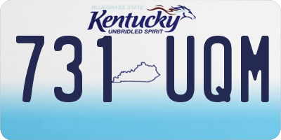 KY license plate 731UQM