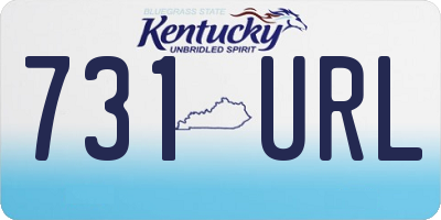 KY license plate 731URL
