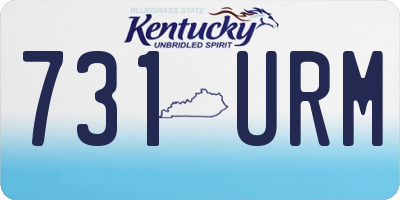 KY license plate 731URM