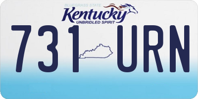 KY license plate 731URN