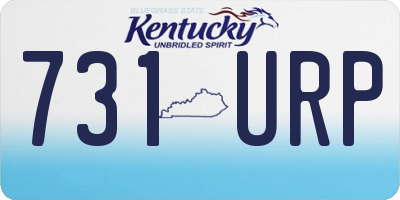 KY license plate 731URP