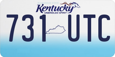KY license plate 731UTC