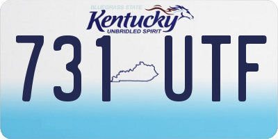 KY license plate 731UTF