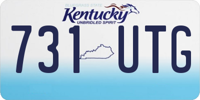 KY license plate 731UTG