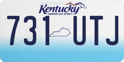 KY license plate 731UTJ