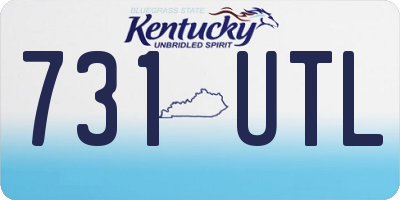 KY license plate 731UTL