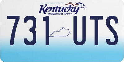 KY license plate 731UTS