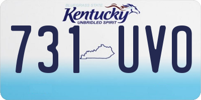 KY license plate 731UVO