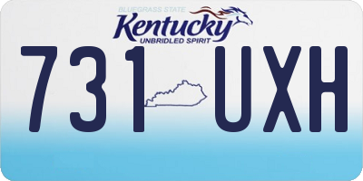 KY license plate 731UXH
