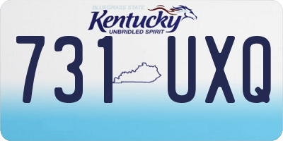 KY license plate 731UXQ
