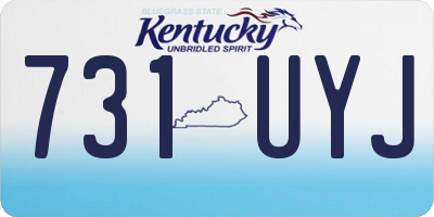 KY license plate 731UYJ