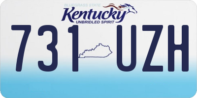 KY license plate 731UZH