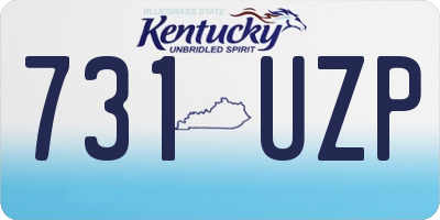 KY license plate 731UZP