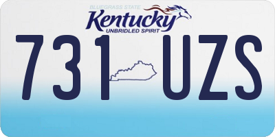 KY license plate 731UZS