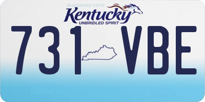 KY license plate 731VBE