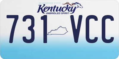KY license plate 731VCC