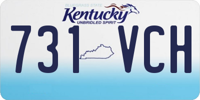 KY license plate 731VCH