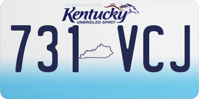 KY license plate 731VCJ