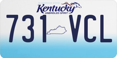 KY license plate 731VCL