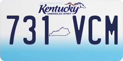 KY license plate 731VCM
