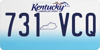 KY license plate 731VCQ