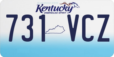 KY license plate 731VCZ