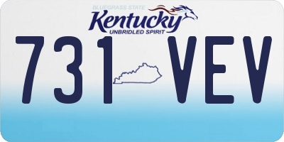 KY license plate 731VEV