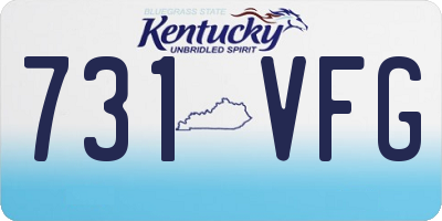 KY license plate 731VFG