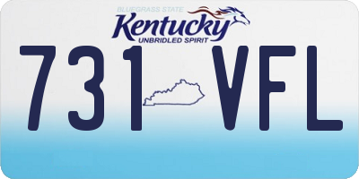 KY license plate 731VFL