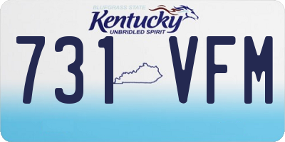 KY license plate 731VFM