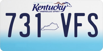 KY license plate 731VFS