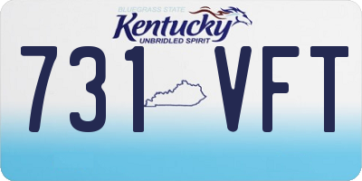 KY license plate 731VFT