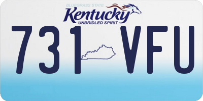 KY license plate 731VFU