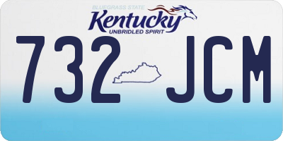 KY license plate 732JCM