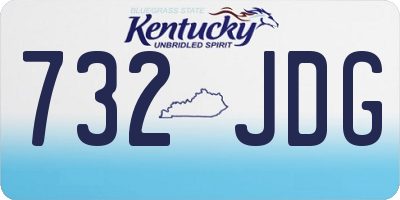 KY license plate 732JDG