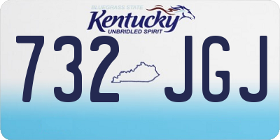 KY license plate 732JGJ