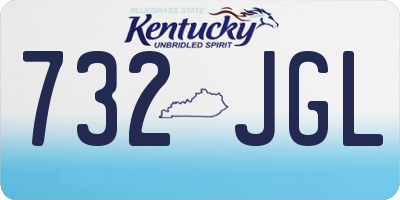 KY license plate 732JGL