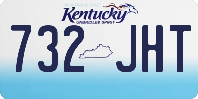 KY license plate 732JHT