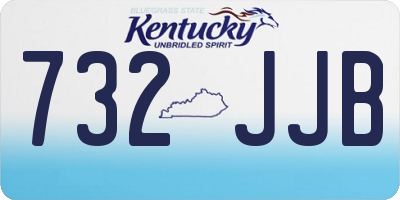 KY license plate 732JJB