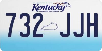 KY license plate 732JJH