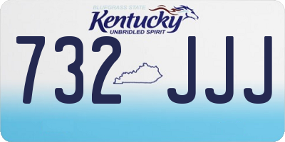 KY license plate 732JJJ