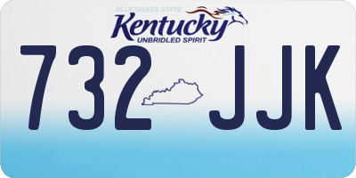 KY license plate 732JJK