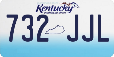 KY license plate 732JJL