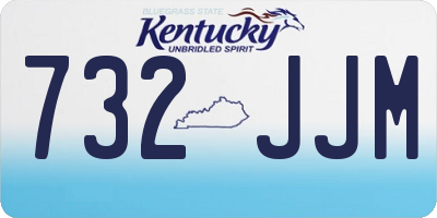 KY license plate 732JJM