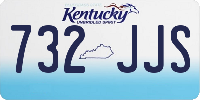 KY license plate 732JJS