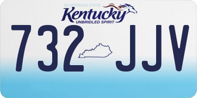 KY license plate 732JJV