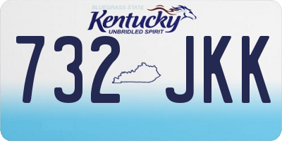 KY license plate 732JKK