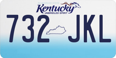 KY license plate 732JKL